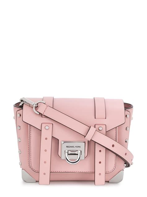 pink michael kors crossbody bag|michael kors manhattan pink.